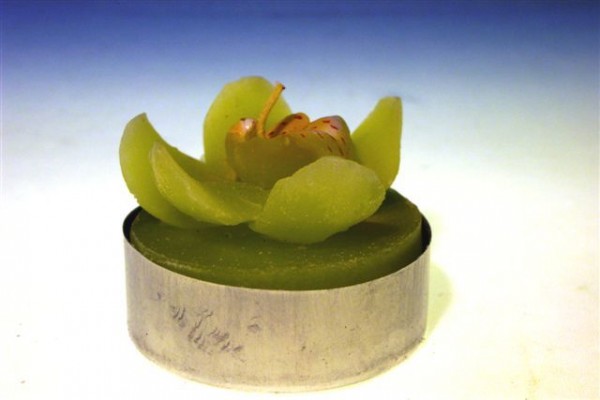 Teelicht Blume grün