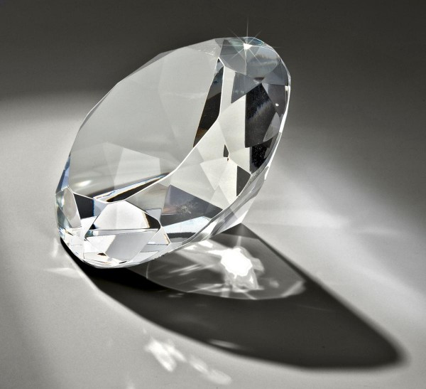 Glasdiamant klar Ø 8 cm