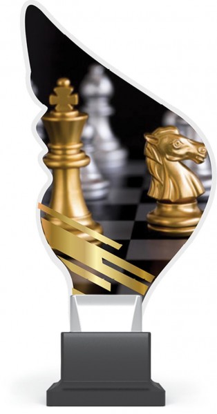 Acrylglas-Pokal " Schach-Chess "