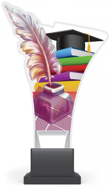 Acrylglas-Pokal " Bildung-Education "