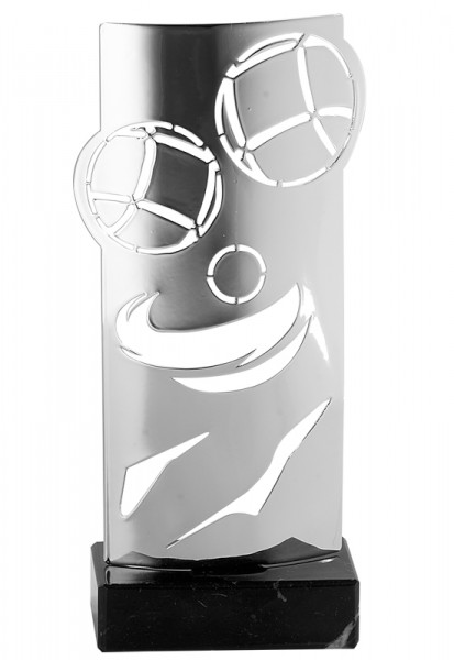 Design Laser-Pokal " Handball " Silber
