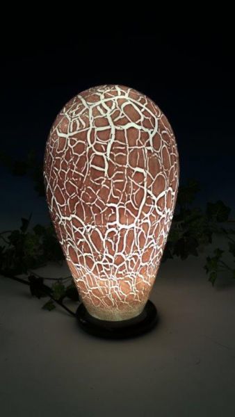 Glas-Lampe Sparkling lila