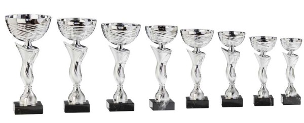 Metall Cup Pokal " Milla " auf Marmorsockel 8 Größen