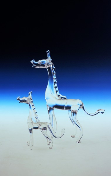 Kristallglas-Giraffe