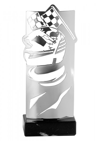 Design Laser-Pokal " Motorsport " Silber