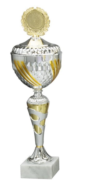 Metall Pokal " Mintha " auf Marmorsockel 8 Größen