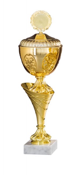 Metall Pokal " Glenda "auf Marmorsockel 35-45,5 cm