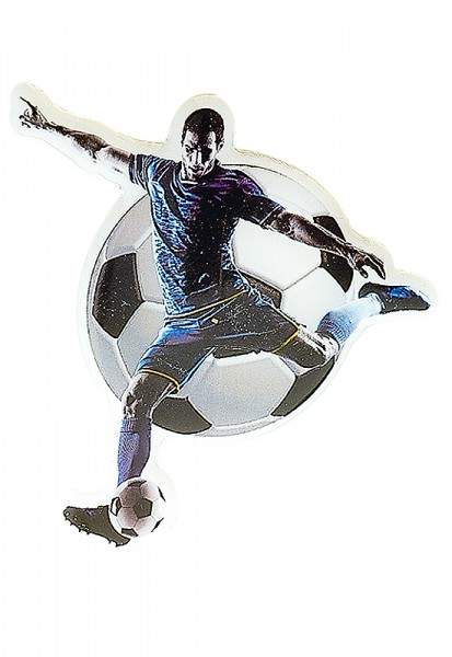 Fußball-selbstklebendes Logo
