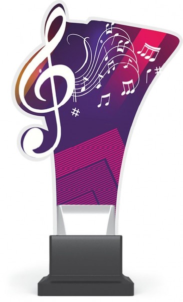 Acrylglas-Pokal " Musik "