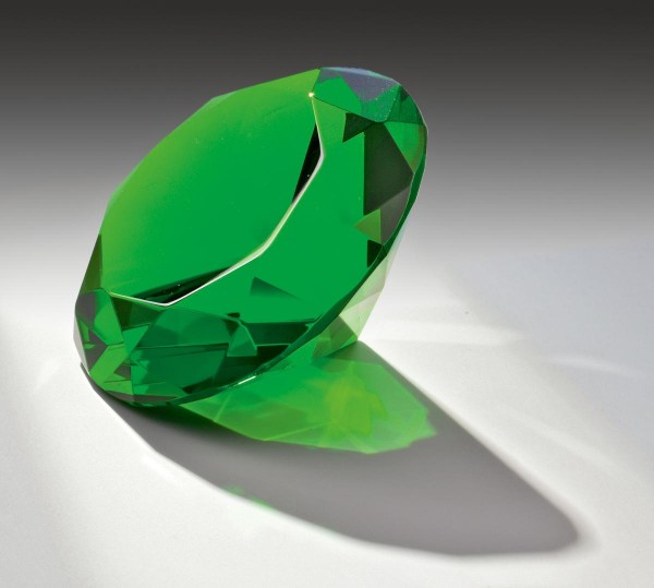 Glasdiamant grün Ø 8 cm