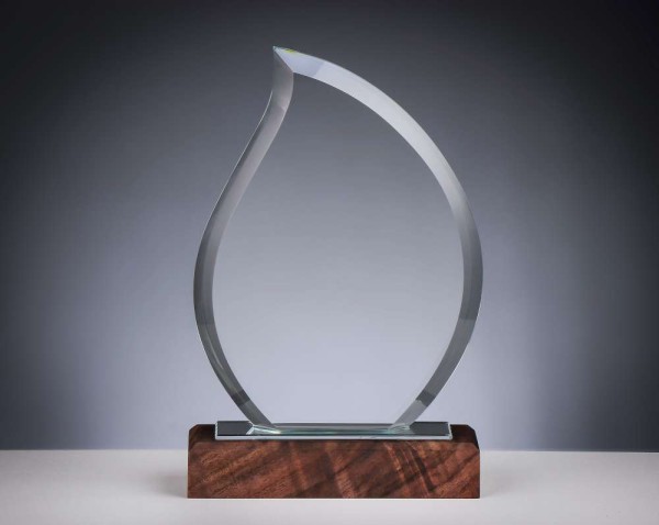 Holz-Glas-Award 1,5 cm Glas-Stärke