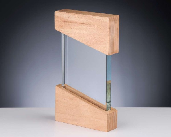 Holz-Glas-Award 2 cm Glas-Stärke