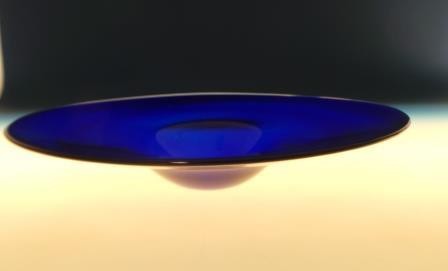 klassische Glasschale-Kobaldblau