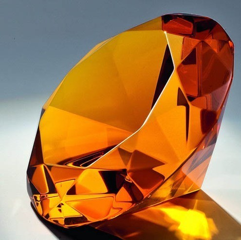 Glasdiamant Gold Ø 12 cm