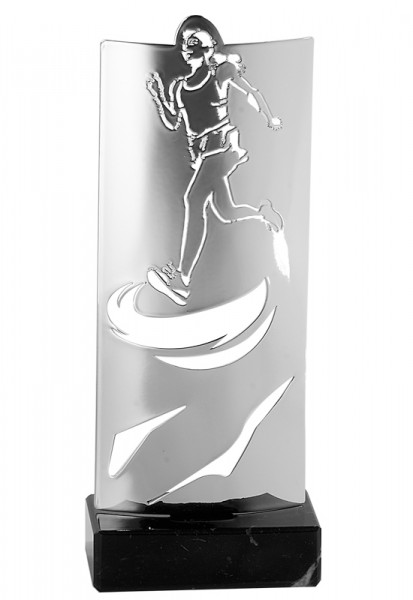 Design Laser-Pokal " Laufen-Frauen " Silber