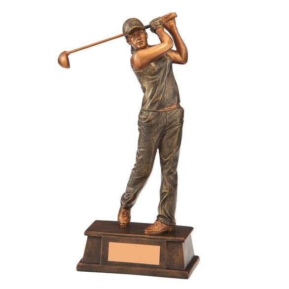 Golferin " Classical " auf elegantem Sockel in 3 Größen